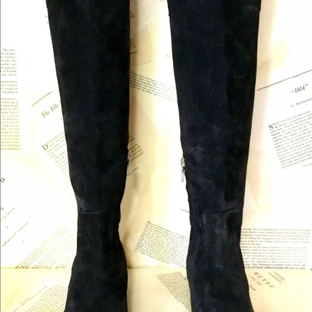 Free People Tall Night & Day Chelsea Boot Distressed Black Leather Zipper - Picture 8 of 11